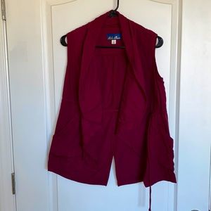 Blue Rain Maroon Lightweight Vest